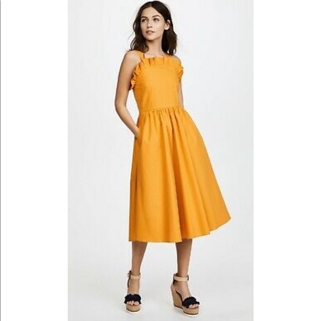 Sea New York Midi Dress - Mustard